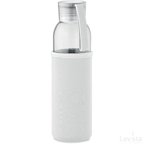 Gerecyclede glazen fles 500 ml Ebor beige
