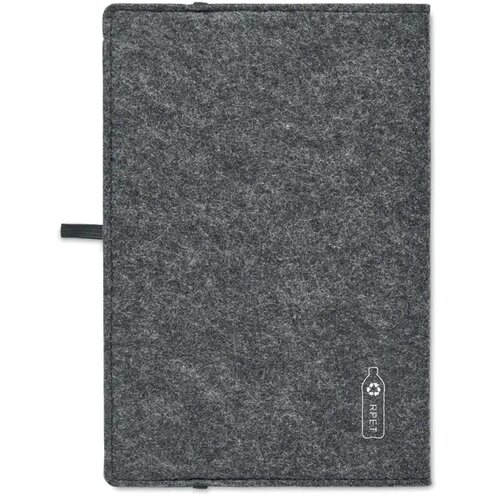 A5 notitieboekje rpet vilt Feltbook donker grijs