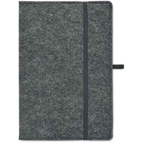 A5 notitieboekje rpet vilt Feltbook donker grijs