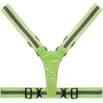 Reflecterende riem met led Roundvisible neon groen