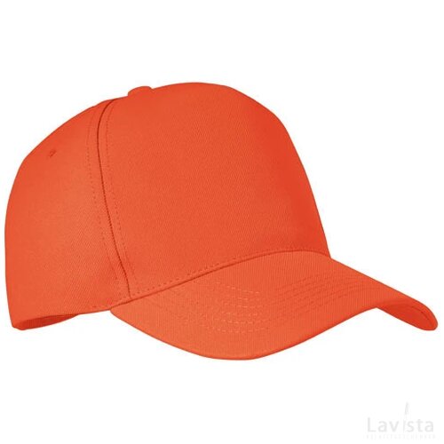 Rpet 5 panelen baseballpet Senga oranje