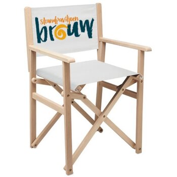 Opvouwbare houten strandstoel Rimies wit
