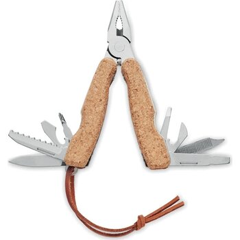Multitool zakmes kurk groot Plierkork beige