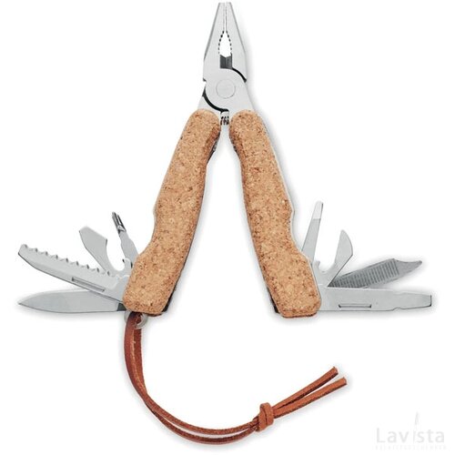 Multitool zakmes kurk groot Plierkork beige