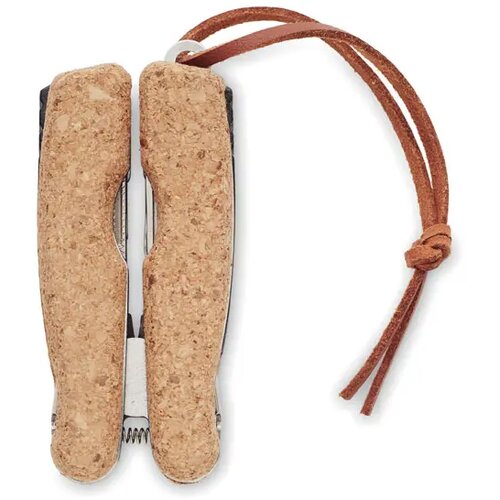 Multitool zakmes kurk groot Plierkork beige