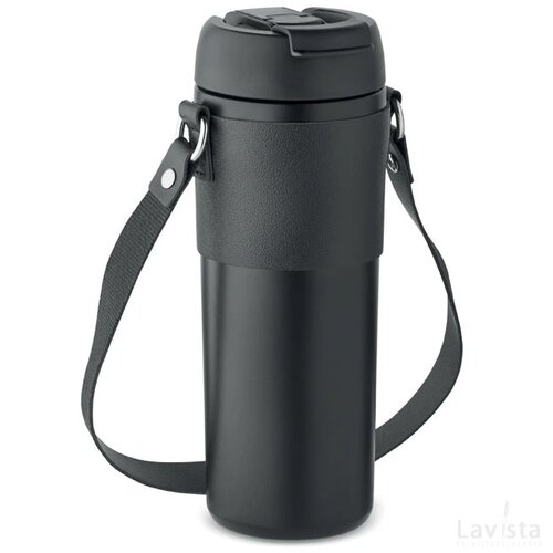 Dubbelwandige beker 700 ml Aira zwart