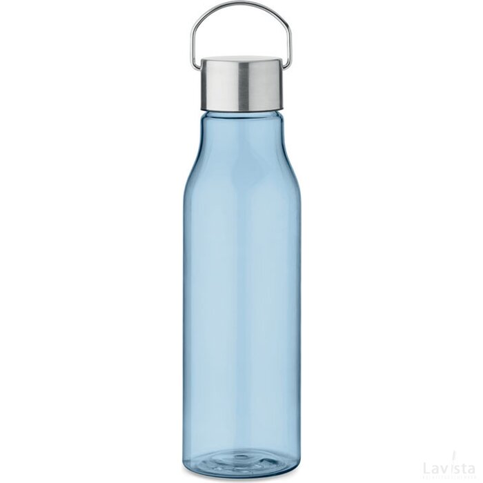 Rpet fles met pp dop 600 ml Vernal transparant licht blauw