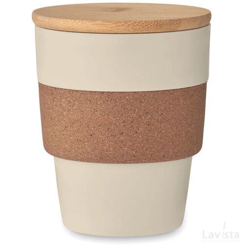 Beker in gerecycled pp 300 ml Galao beige