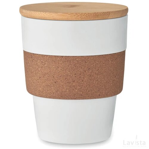 Beker in gerecycled pp 300 ml Galao wit