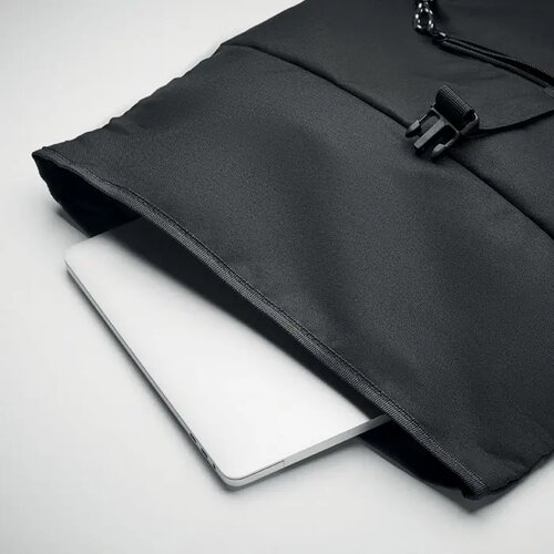 600d rpet rolltop rugzak Napa zwart