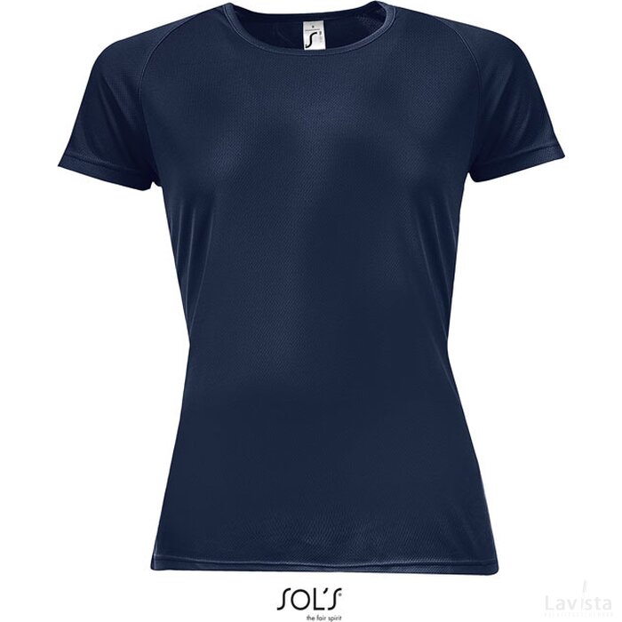 Sportydames t-shirt 140g Sporty women franse marine