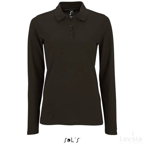 Perfect dames lsl polo 180 Perfect lsl women zwart