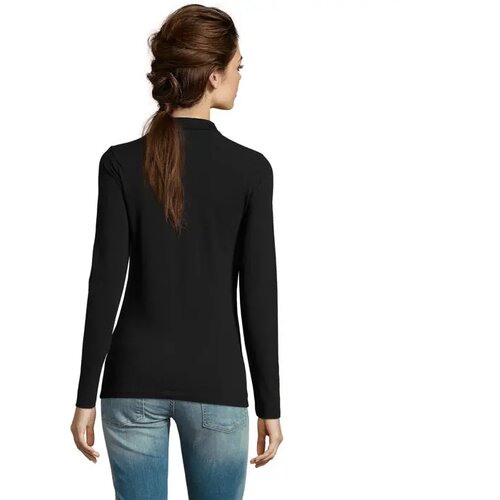 Perfect dames lsl polo 180 Perfect lsl women zwart