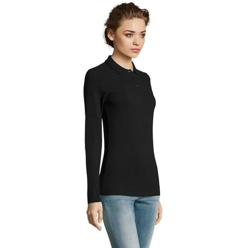 Perfect dames lsl polo 180 Perfect lsl women zwart