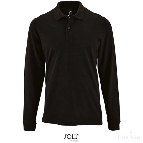 Perfect heren polo lm 180g Perfect lsl men zwart