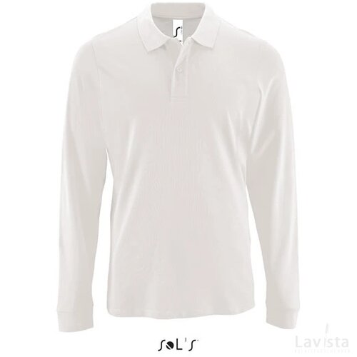 Perfect men lsl polo 180g Perfect lsl men wit