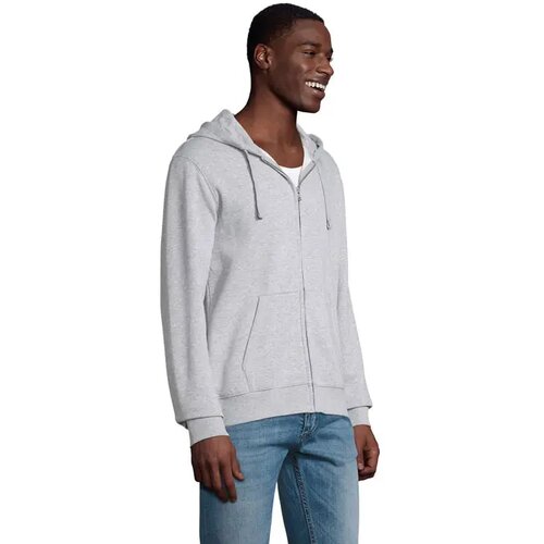 Spike hood heren 280gr Spike men grey melange