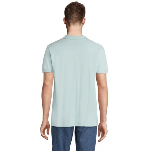 Planet men polo 170g Planet men arctisch blauw