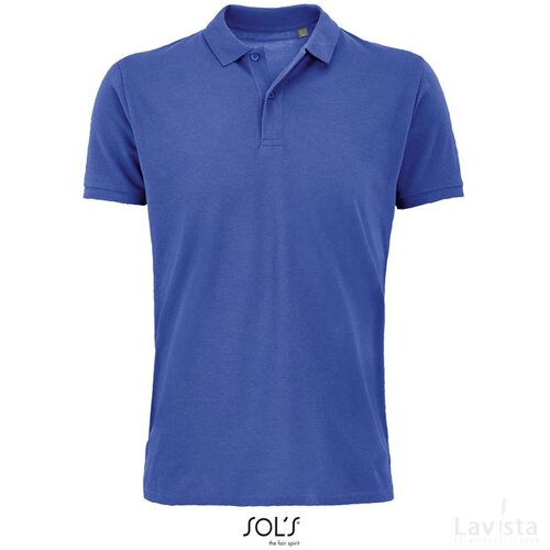 Planet heren polo 170g Planet men koningsblauw