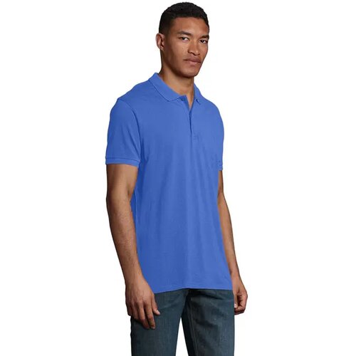 Planet heren polo 170g Planet men koningsblauw
