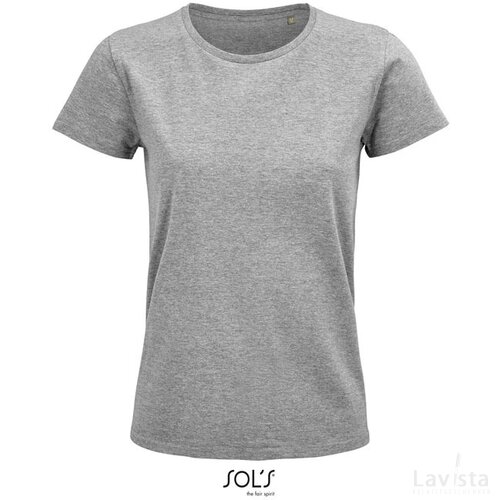 Pioneer dames t-shirt 175g Pioneer women grijs melange