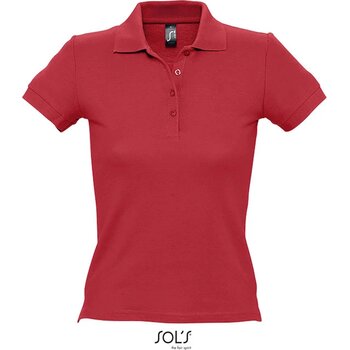 People dames polo 210g People rood