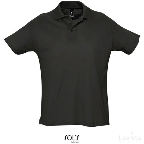 Summer ii men polo 170g Summer ii zwart