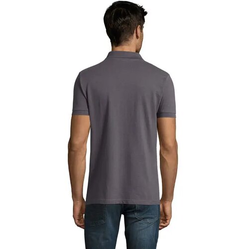 Perfect heren polo 180g Perfect men donker grijs