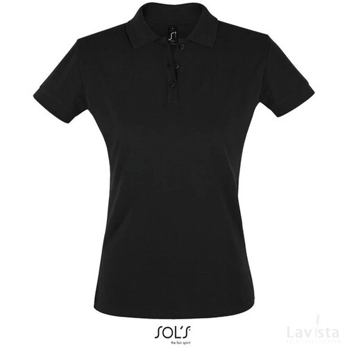 Perfect dames polo 180g Perfect women zwart