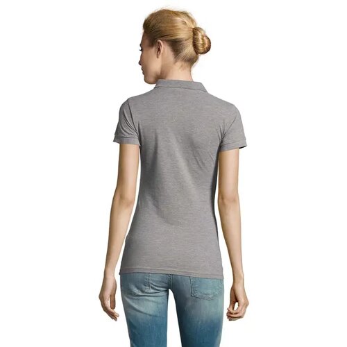 Perfect dames polo 180g Perfect women grey melange