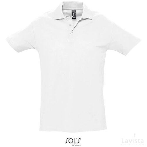 Spring ii heren polo210g Spring ii wit