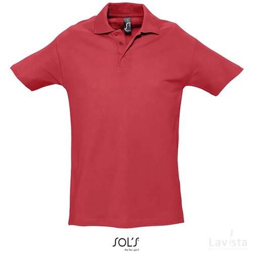 Spring ii heren polo210g Spring ii rood