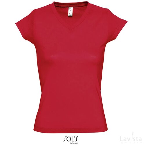 Moon dames t-shirt 150g Moon rood