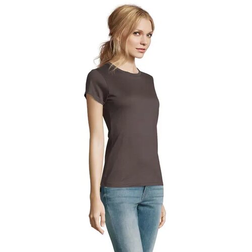 Imperial dames t-shirt 190g Imperial women donker grijs