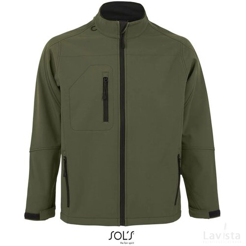 Relax heren shoftshell 340g Relax army