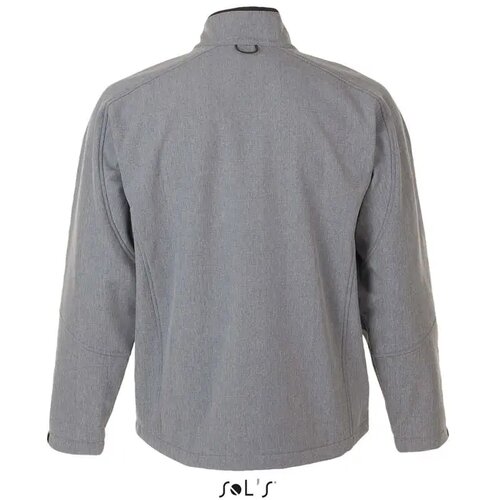 Relax heren shoftshell 340g Relax grijs melange