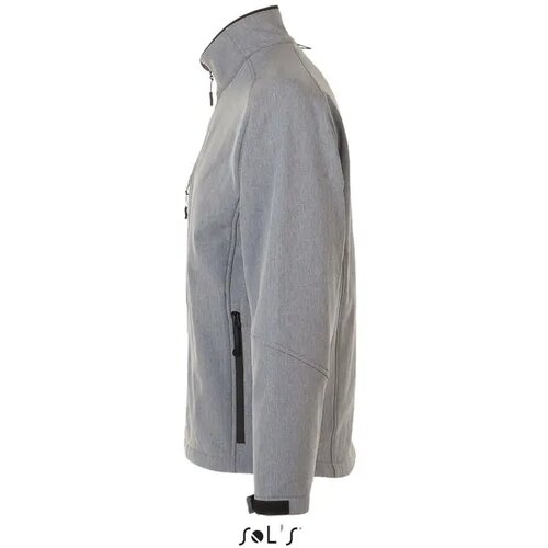 Relax heren shoftshell 340g Relax grijs melange