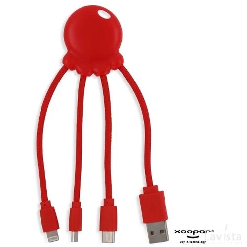 2087 | Xoopar Eco Octopus Ocean GRS Charging cable rood