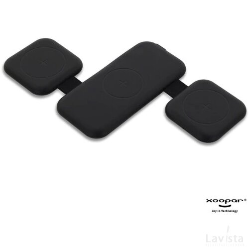 3188 | Xoopar Trafold 3 Wireless charger 15W zwart