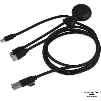 3199 | Xoopar Mr. Bio Powerbank and cable pack 7.000mAh zwart