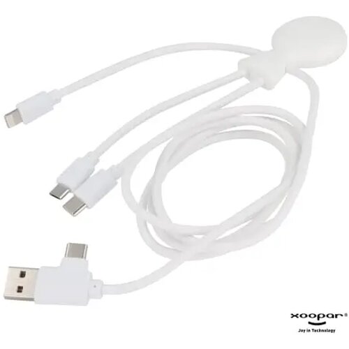 Xoopar Mr. Bio Powerbank en oplaadkabel Wit