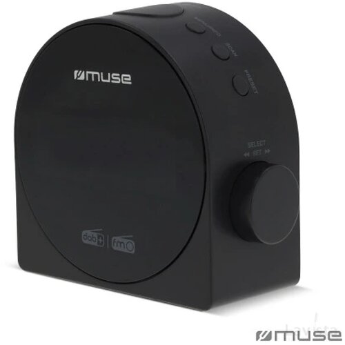 M-185 CDB | Muse DAB/DAB+ FM Dual Alarm Clock Radio grijs