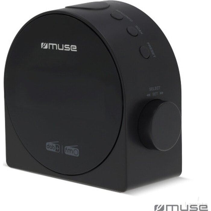 M-185 CDB | Muse DAB/DAB+ FM Dual Alarm Clock Radio grijs