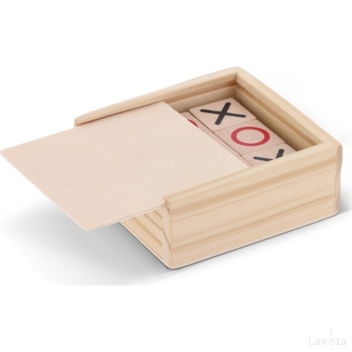 Tic Tac Toe houten in doos hout