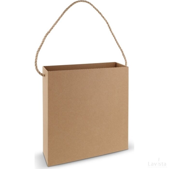 Box bag 35x35x11cm bruin