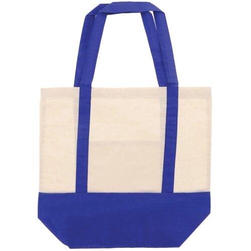Draagtas OEKO-TEX® katoen 140g/m² 40x10x35cm blauw