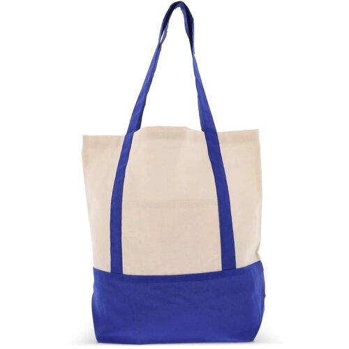Draagtas OEKO-TEX® katoen 140g/m² 40x10x35cm blauw