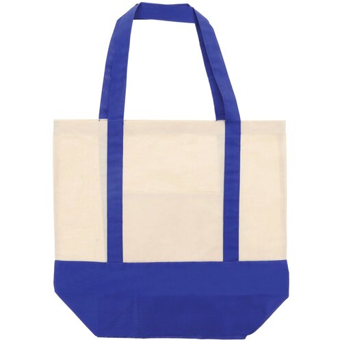 Draagtas OEKO-TEX® katoen 140g/m² 40x10x35cm blauw