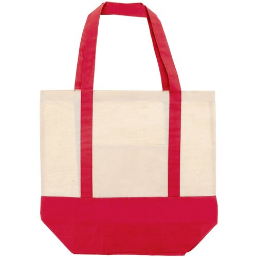 Draagtas OEKO-TEX® katoen 140g/m² 40x10x35cm rood