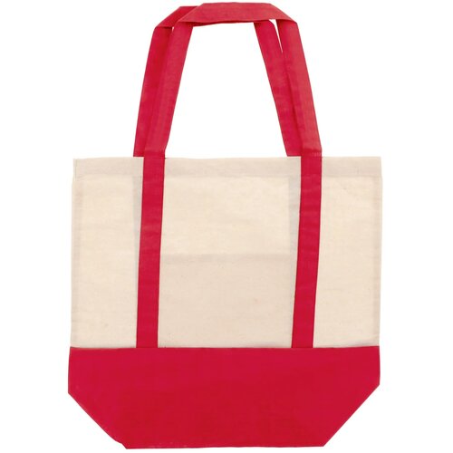Draagtas OEKO-TEX® katoen 140g/m² 40x10x35cm rood